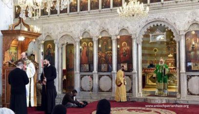 البطريرك يوحنا العاشر ترأس قداس الميلاد بالكاتدرائية المريمية في دمشق