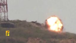 مشاهد من عملية استهداف المقاومة موقع بركة ريشا التابع لـ”جيش” الاحتلال(بالفيديو)