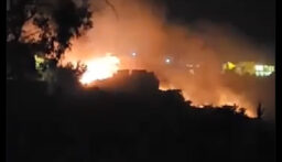 بالفيديو: اصابات بغارة معادية استهدفت مبنى في صور