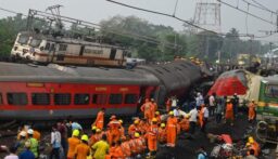 حادث تصادم بين قطارين في الهند