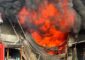 بالصور: حريق كبير في محلّ للدواليب على طريق قرطبا